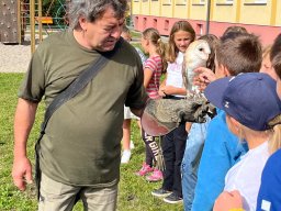 Ukázka výcviku dravců